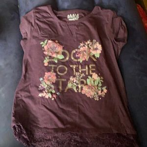 Extra large girls look to the stars shirt